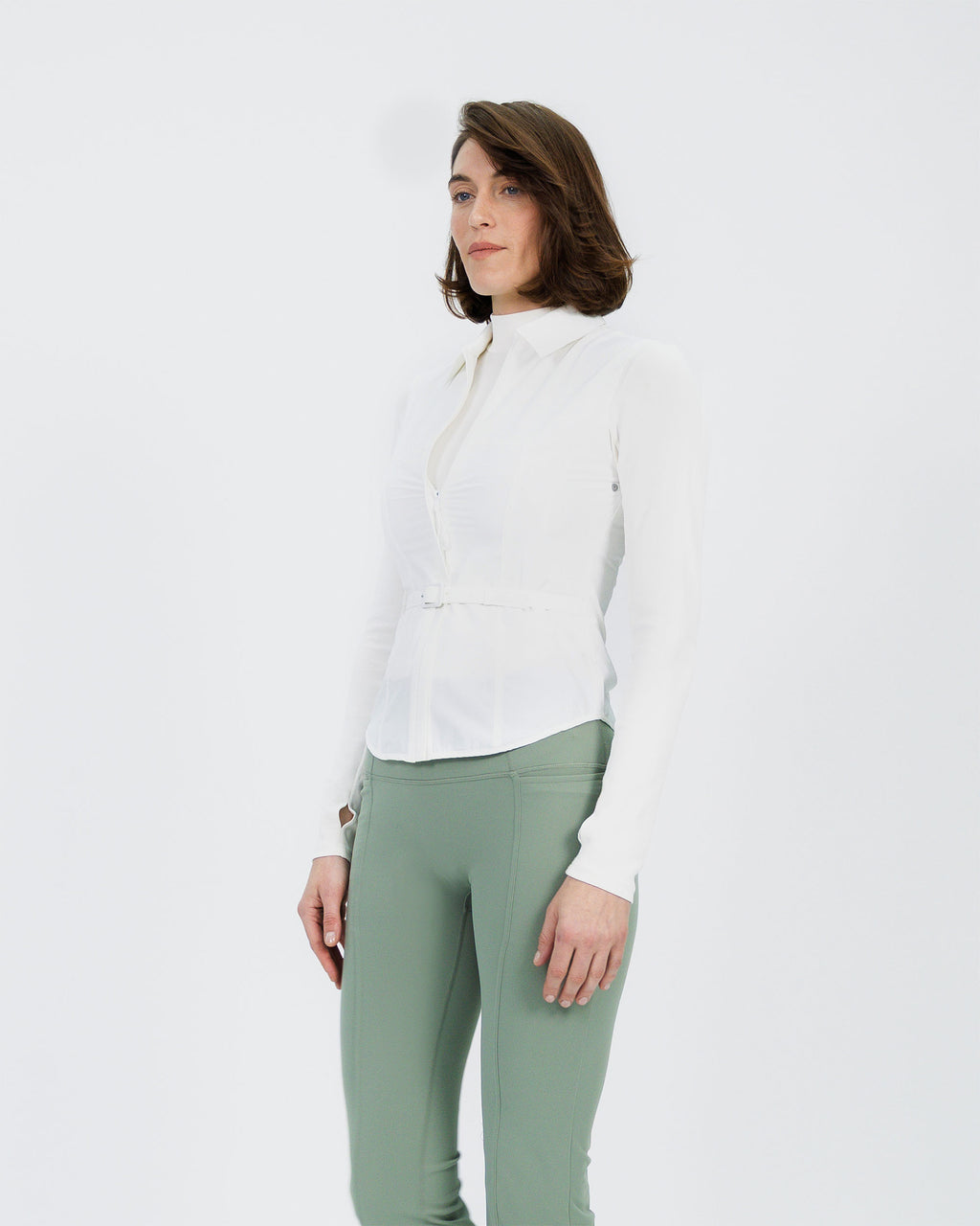 Active Tailored Shirt Vest white