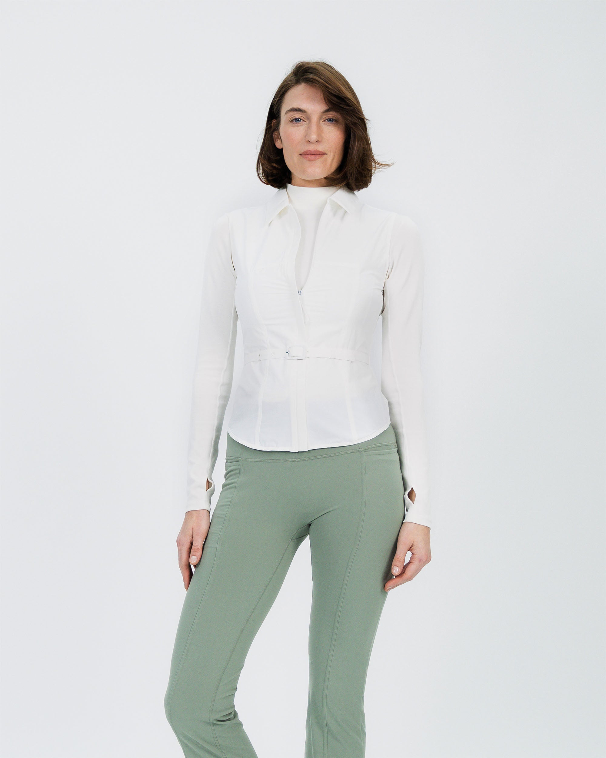 Active Tailored Shirt Vest white