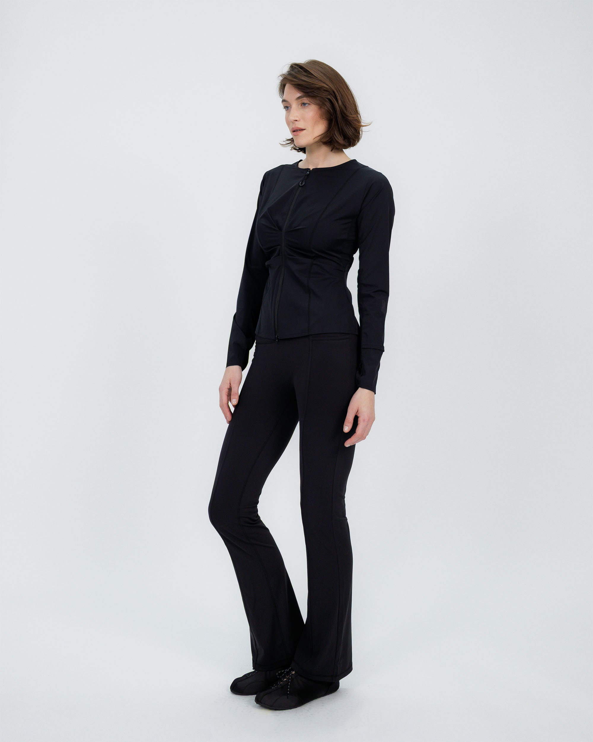 Active Lightweight Zip Up Jacket black