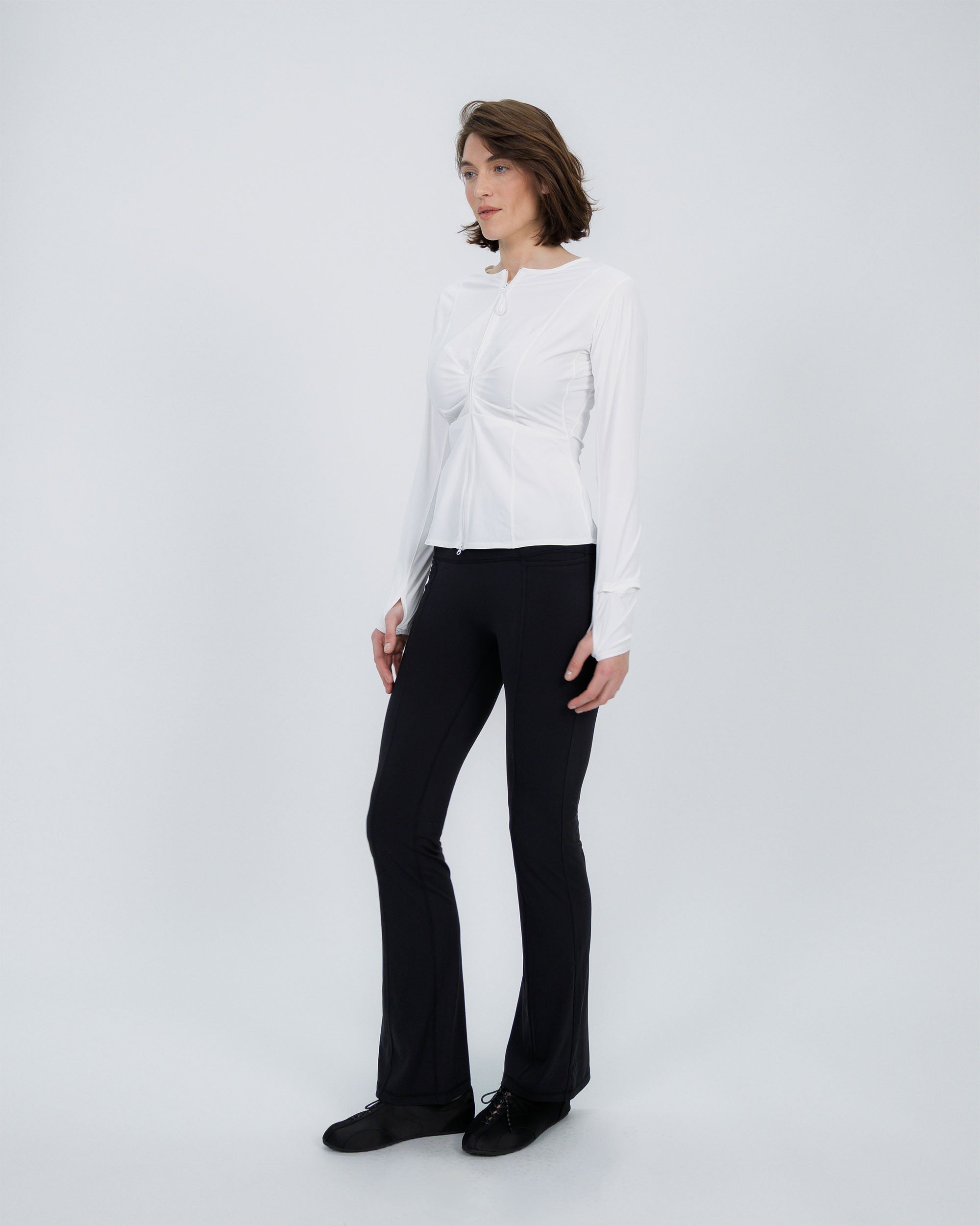 Active Lightweight Zip Up Jacket white