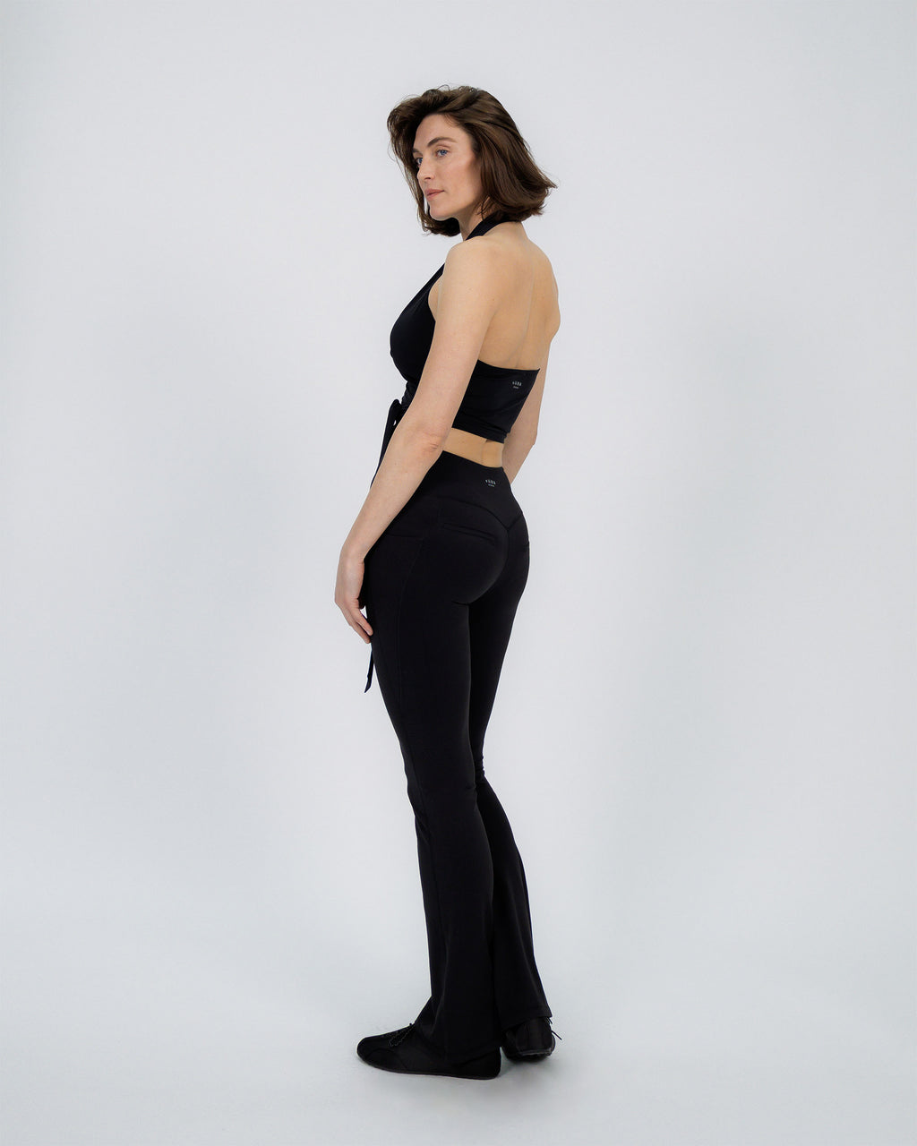 Quick Dry Essential Wrap Top black