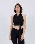 Quick Dry Essential Wrap Top black
