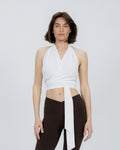 Quick Dry Essential Wrap Top white